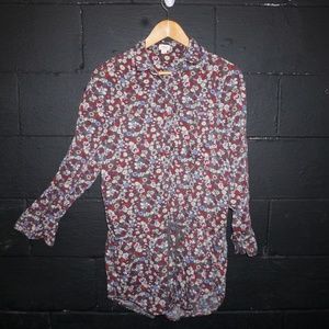 ARITZIA WILFRED Floral button front tunic top S